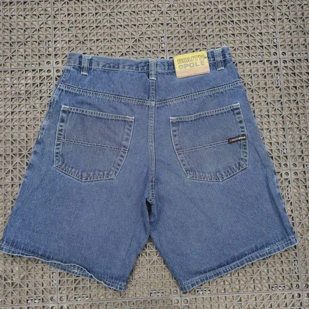 Vintage Southpole Shorts Men's 36 Denim Y2K Baggy Wide Leg Hip Hop 90's Skater